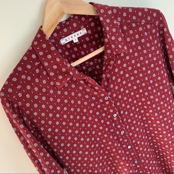 ♥️ Xirena - Patterned blouse ♥️ - Picture 2 of 3